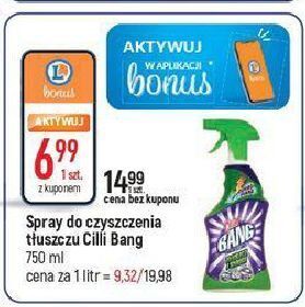 E.Leclerc Spray do usuwania tłuszczu cillit bang usuwa tłuszcz oferta