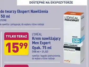 ALDI Krem nawilżający Men Expert oferta
