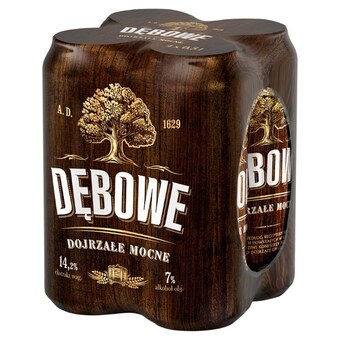 Dębowe dojrzałe mocne piwo jasne 4 x 0,5 l