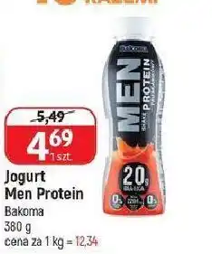 E.Leclerc Shake  czekoladowy bakoma men protein oferta