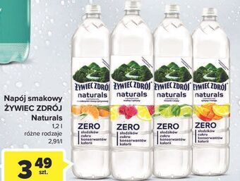 Carrefour Woda z nutą limonki i mięty zero żywiec zdrój naturals oferta