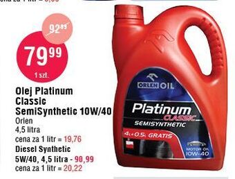 E.Leclerc Olej syntethic 5w-40 orlen oil oferta