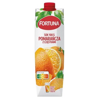 Odido Fortuna sok 100 % pomarańcza 1 l oferta