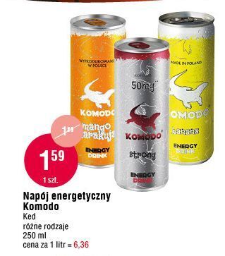 E.Leclerc Napój mango - marakuja komodo energy drink oferta