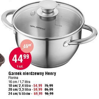 E.Leclerc Garnek nierdzewny henry 24 cm florentyna oferta