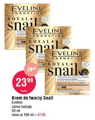 E.Leclerc Krem do twarzy intensywnie przeciwzmarszczkowy 40+ eveline royal snail oferta