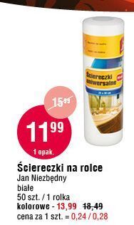 E.Leclerc Ściereczki na rolce białe jan niezbędny oferta
