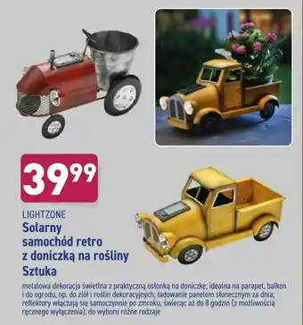 ALDI Solarny samochód retro z doniczką na rośliny Sztuka oferta