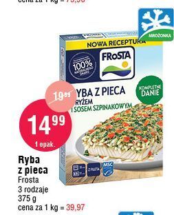 E.Leclerc Ryba z pieca ryżem i sosem szpinakowym frosta oferta