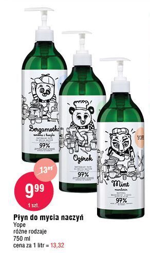 E.Leclerc Płyn do mycia naczyń bergamotka yope oferta