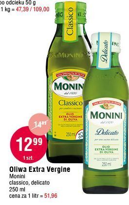 E.Leclerc Oliwa z oliwek extra vergine monini delicato oferta