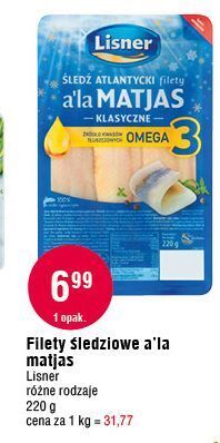 E.Leclerc Filety śledziowe a la matjas w oleju lisner oferta