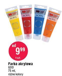 E.Leclerc Farba akrylowa żółta happy color oferta