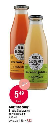 E.Leclerc Sok tłoczone jabłko z agrestem bracia sadownicy oferta