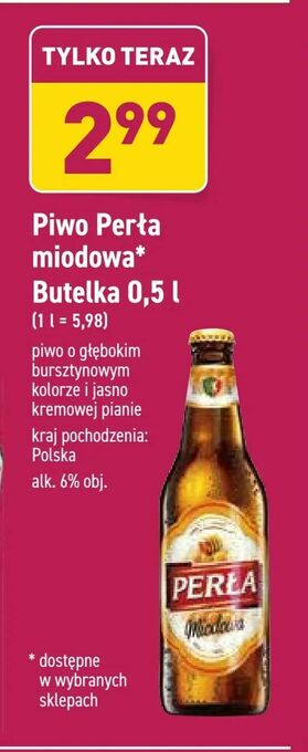 ALDI Piwo Perła miodowa* oferta