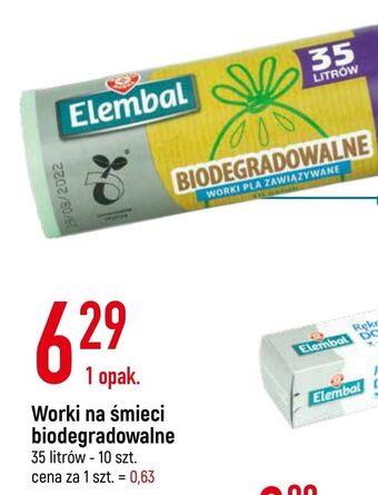 E.Leclerc Worki na smieci 35 l wiodąca marka elembal oferta