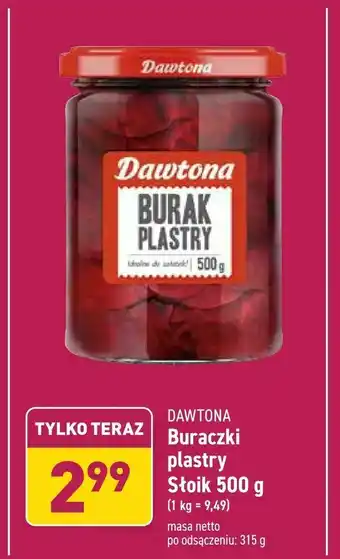 ALDI Buraczki plastry Słoik 500 g oferta