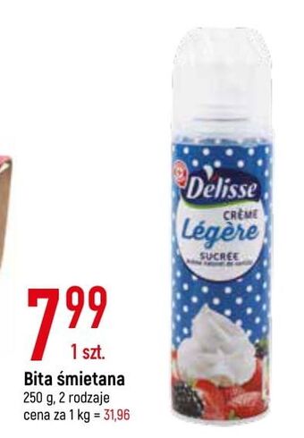 E.Leclerc Bita śmietana creme entiere wiodąca marka delisse oferta