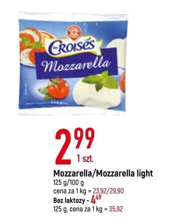 E.Leclerc Mozzarella light wiodąca marka croises oferta