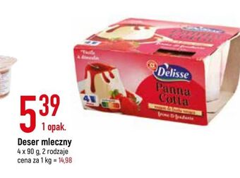 E.Leclerc Panna cotta czerwone owoce wiodąca marka delisse oferta