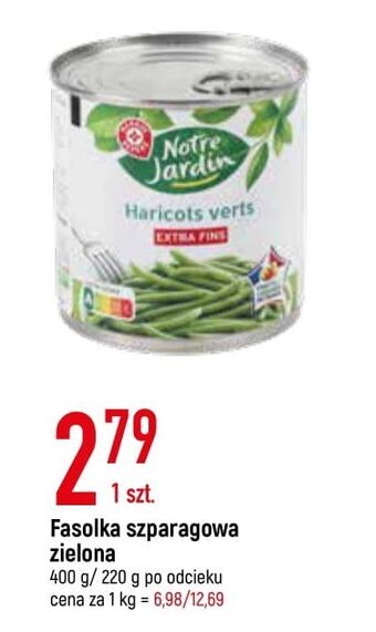 E.Leclerc Fasolka szparagowa zielona wiodąca marka notre jardin oferta
