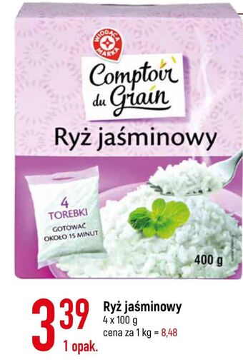 E.Leclerc Ryż jaśminowy wiodąca marka comptoir de grain oferta