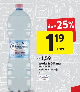 Intermarche Woda niegazowana primavera oferta