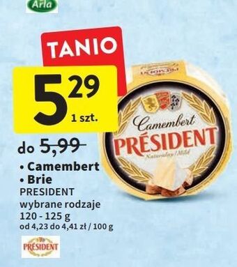 Intermarche Ser camembert naturalny president oferta