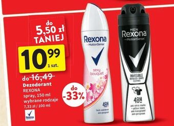Intermarche Dezodorant invisible black & white rexona men invisible oferta