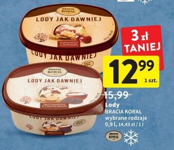 Intermarche Lody śmietankowe z wiśniami i sosem wiśniowym bracia koral jak dawniej oferta