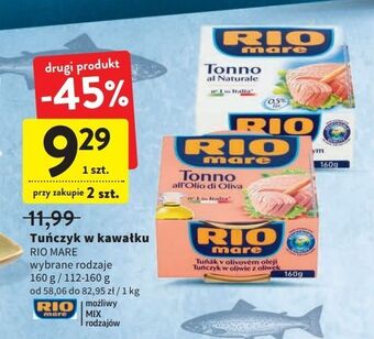 Intermarche Tuńczyk kawałki w oliwie z oliwek rio mare oferta