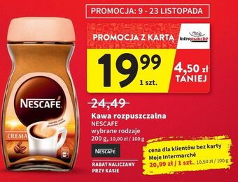 Intermarche Kawa nescafe crema oferta