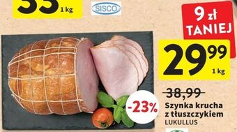 Intermarche Szynka krucha z tłuszczykiem lukullus oferta