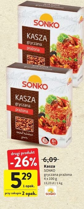 Intermarche Kasza gryczana prażona sonko oferta
