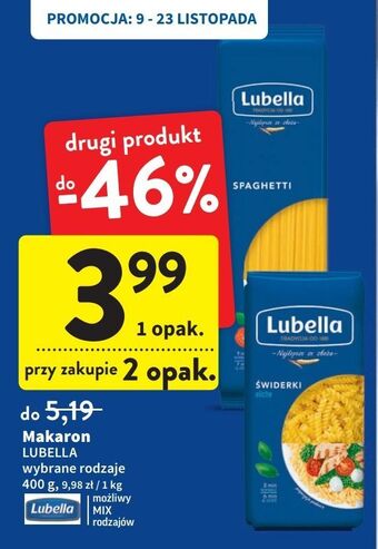 Intermarche Makaron świderki lubella oferta