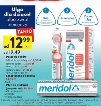 Intermarche Pasta do zębów delikatne wybielanie meridol oferta