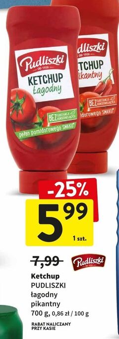 Intermarche Ketchup łagodny pudliszki oferta