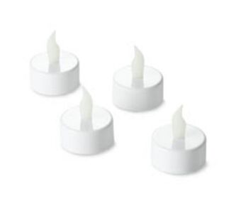 Tchibo Świeczki typu tea light z diodami led, białe, 4 sztuki oferta