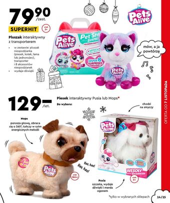 Biedronka Pluszowa lama interaktywna zuru pets alive oferta