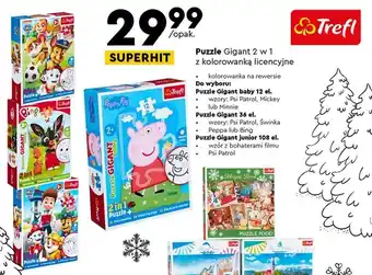 Biedronka Puzzle gigant 12 el. minnie trefl oferta