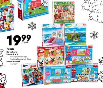 Biedronka Puzzle 4 w 1 psi patrol trefl oferta