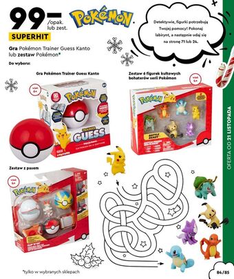Biedronka Zestaw figurek pokemon oferta
