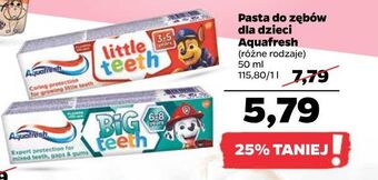 Netto Pasta do zębów 3-5 psi patrol aquafresh little teeth oferta
