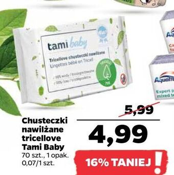 Netto Chusteczki tricellove nawilżane tami baby oferta