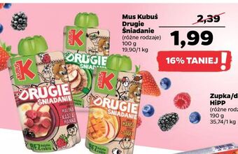 Netto Mus jabłko + ryż i cynamon kubuś drugie śniadanie oferta