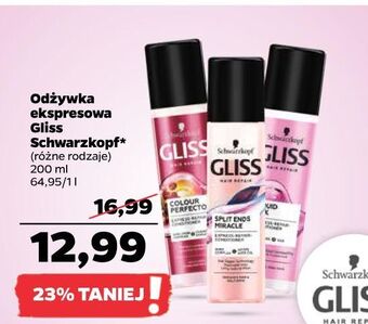 Netto Odżywka do włosów gliss kur liquid silk gloss oferta