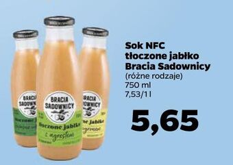 Netto Sok tłoczony jabłko i cytryna bracia sadownicy oferta