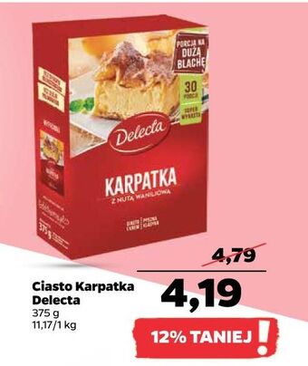Netto Ciasto karpatka z nutą waniliową delecta oferta