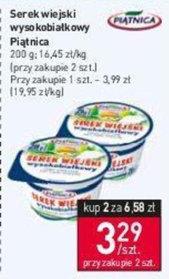 Stokrotka Piątnica Serek wiejski wysokobiałkowy 200 g oferta