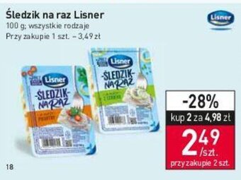 Stokrotka Lisner Śledzik na raz 100 g oferta